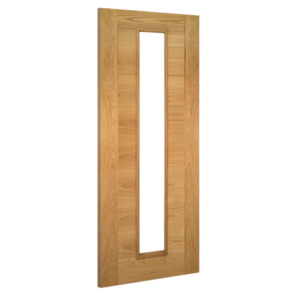 Aster Ladder 7 Panel Unfinished Oak Internal Glazed Door - Image 3