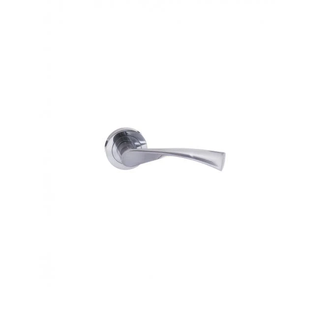 Atlantic Status Colorado Lever on Round Rose - Satin Chrome