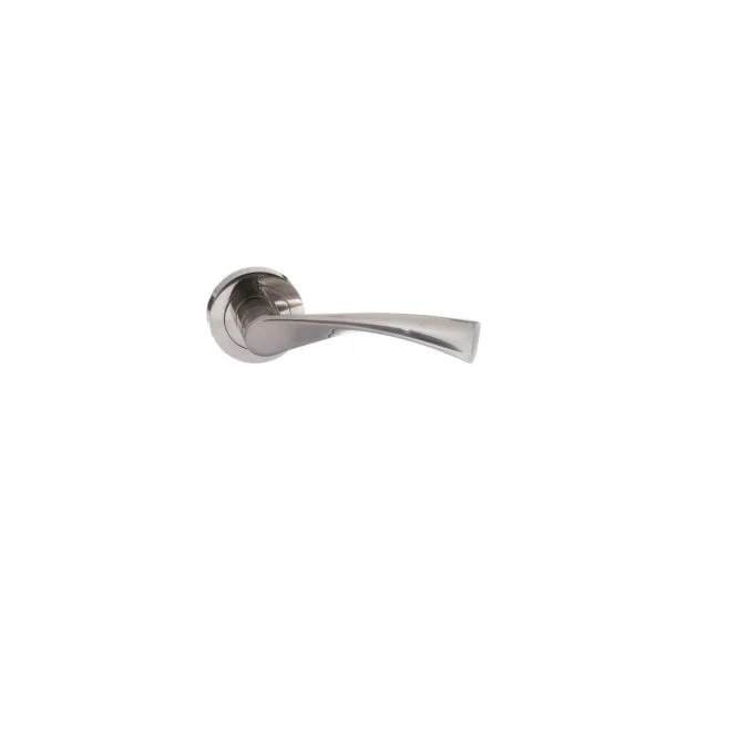Atlantic Status Colorado Lever on Round Rose - Satin Nickel