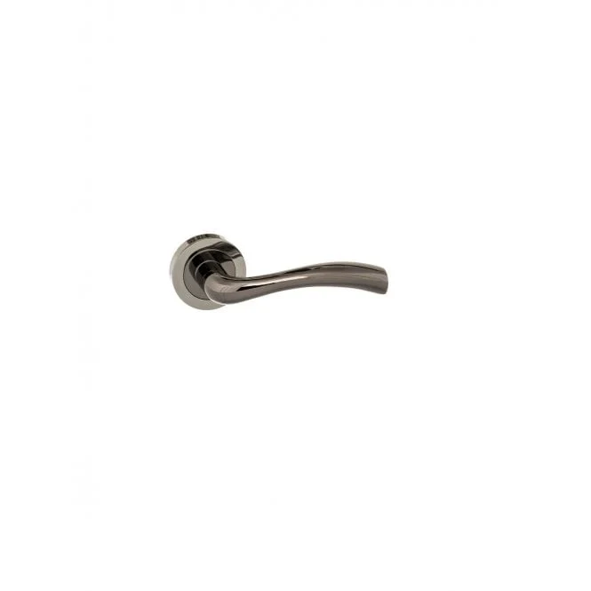 Atlantic Status Texas Lever on Round Rose - Black Nickel