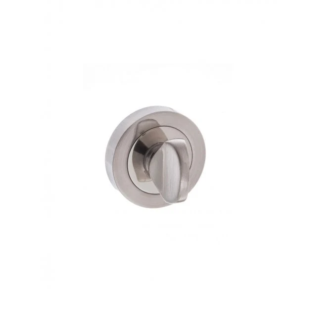 Atlantic Status WC Turn and Release on Round Rose - Satin Nickel/Nickel Plate