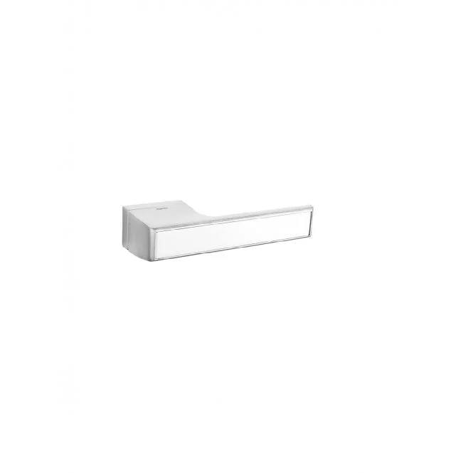 Atlantic Tupai Rapido VersaLine Tobar Designer Lever on Long Rose - Satin Stainless Steel Decorative Plate - Satin Chrome