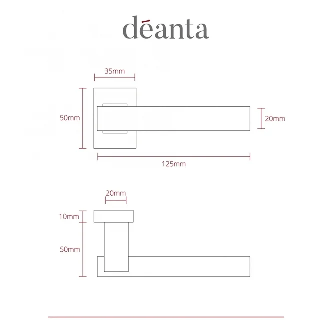 Deanta Argo Urban Bathroom Kit - Matt Black - Image 2