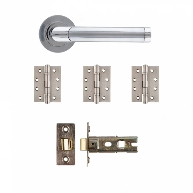 Deanta Augustus Latch Kit Matt Polished Chrome - FD30
