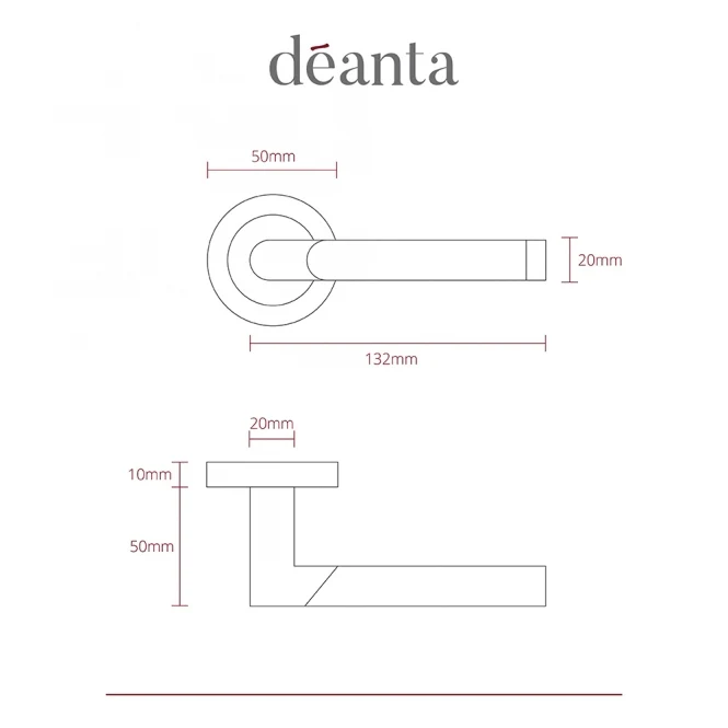 Deanta Augustus Matt / Polished Chrome Handle - Image 2