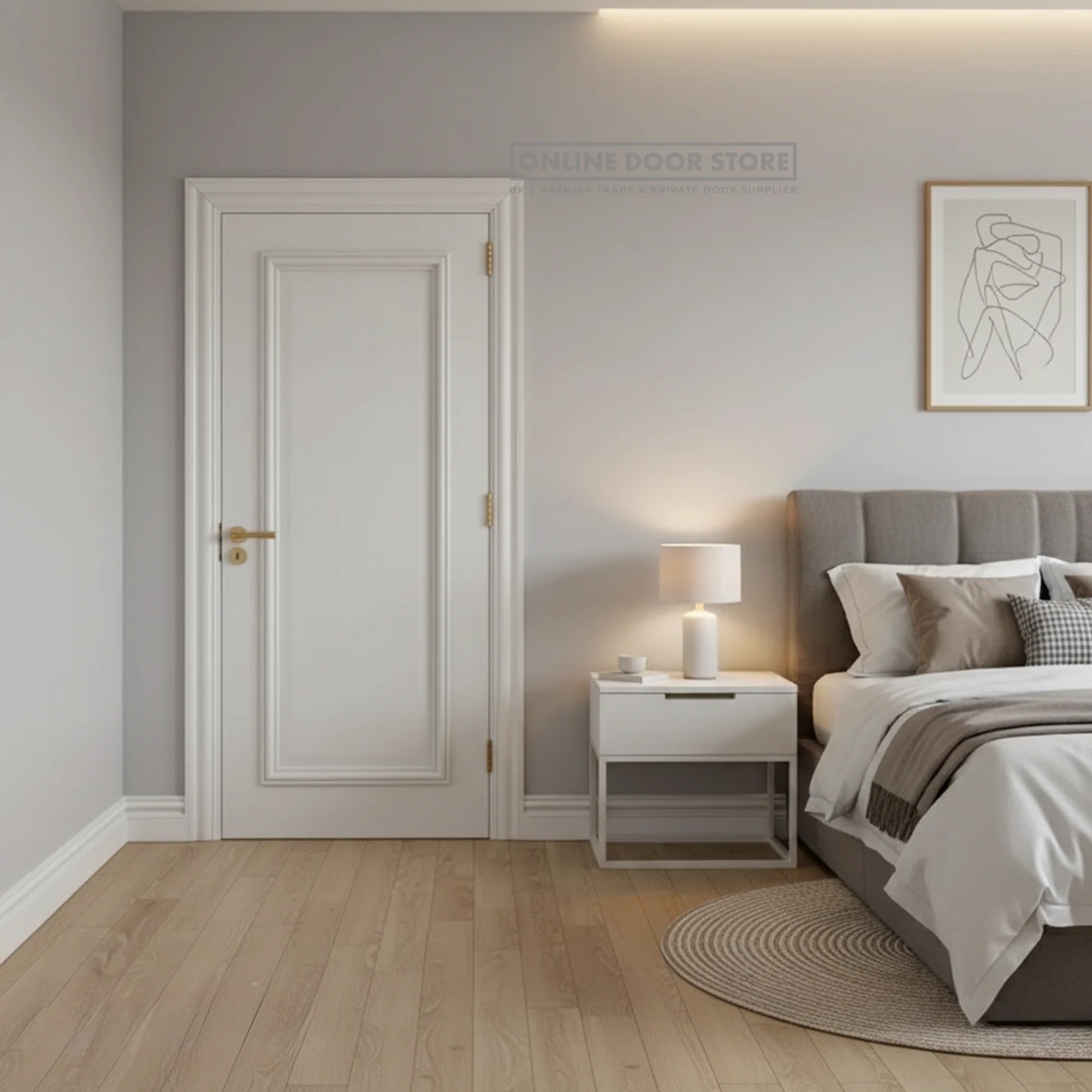 Deanta Blenheim White Primed FSC Internal Door - Image 2