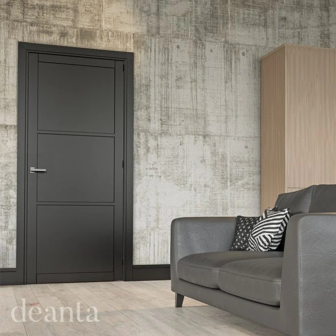 Deanta Camden Pre-Finished Black Internal Door - Image 3
