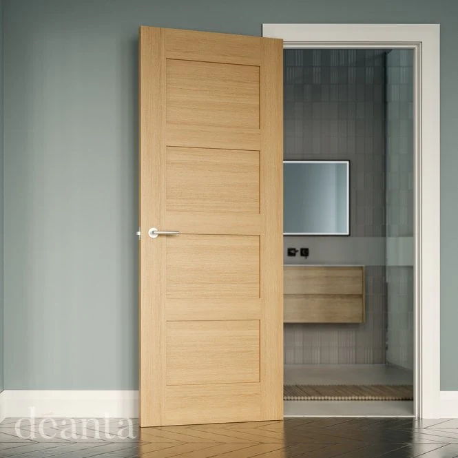 Deanta Coventry Unfinished Oak Internal Door - Image 3