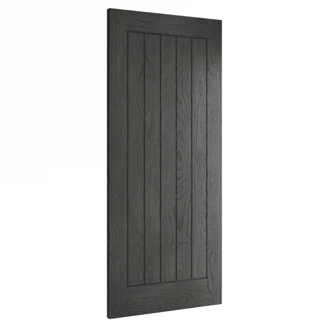 Deanta Ely Pre-Finished Brushed Black Oak Internal Door - Image 4