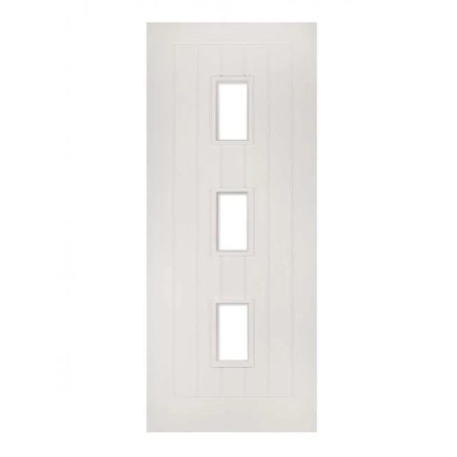 Deanta Ely White Primed Internal Glazed Door (3L)