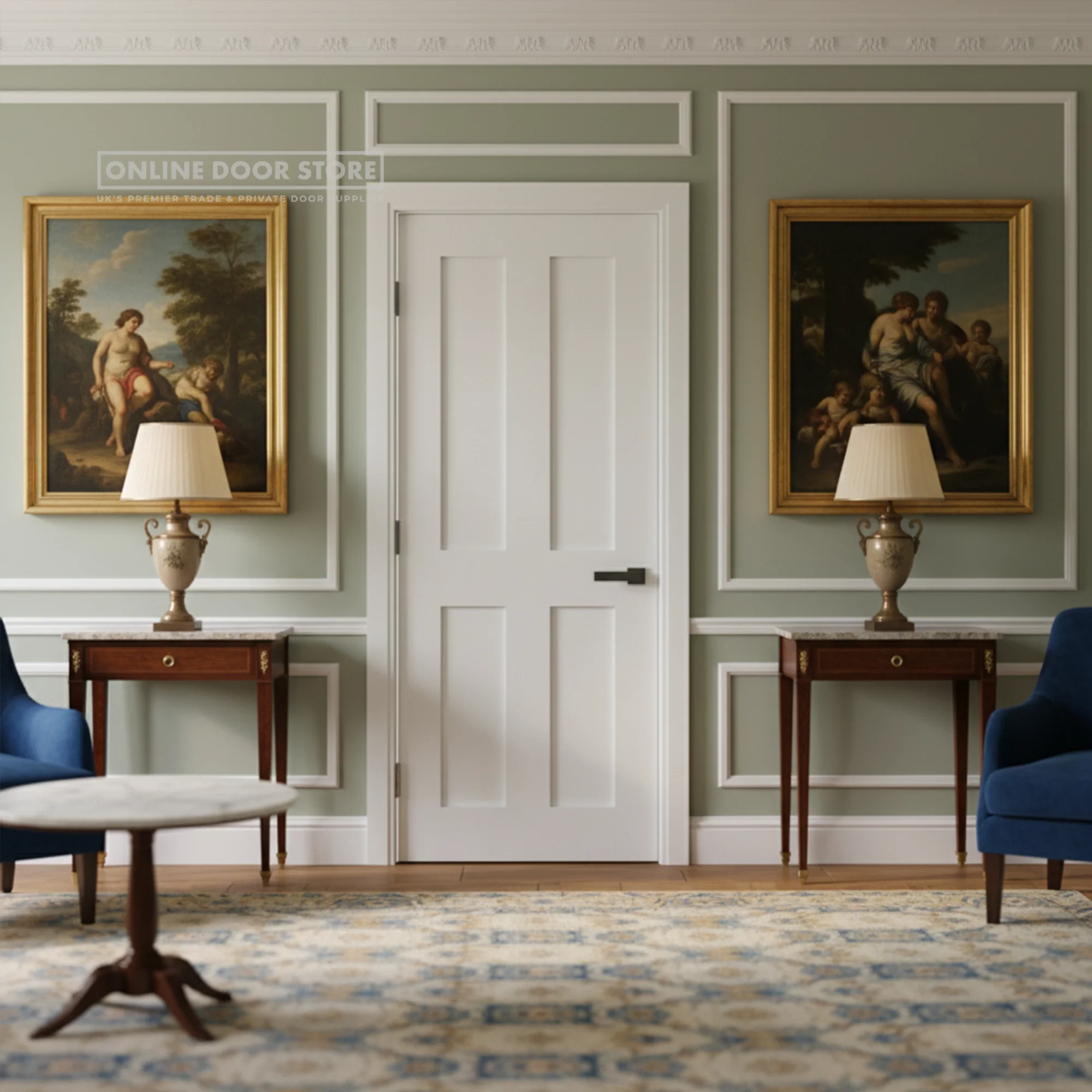 Deanta Eton White Primed Internal Door - Image 2