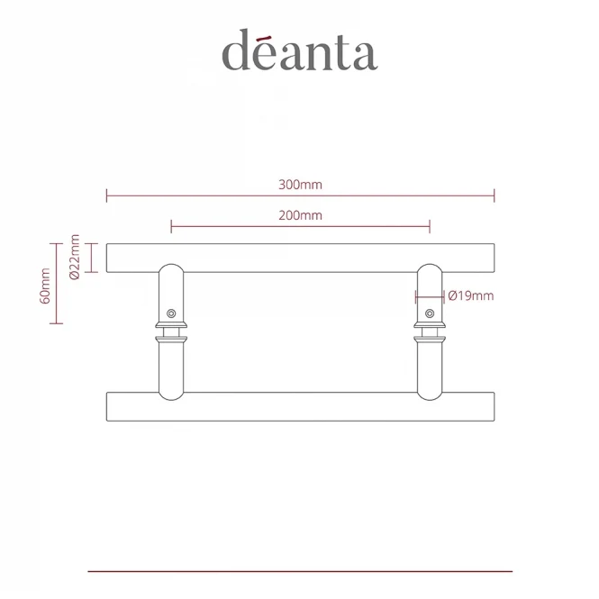 Deanta Guardsman Handle Satin Stainless Steel Finish Single - Image 2