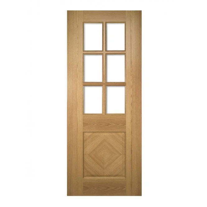 Deanta Kensington Prefinished Oak Bevelled Internal Glazed Door