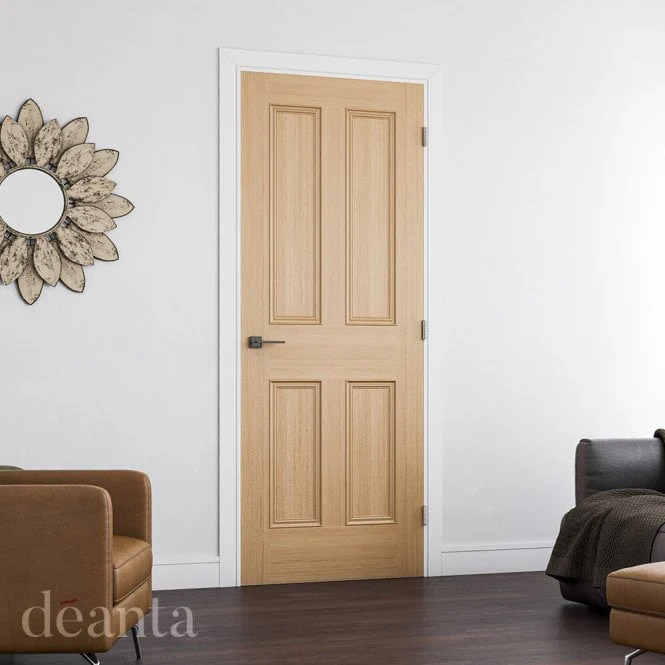 Deanta Kingston Unfinished Oak FD30 Fire Door - Image 3
