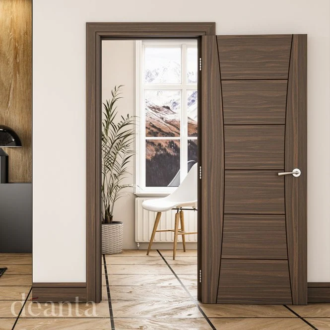 Deanta Pamplona Prefinished Walnut Internal Door - Image 3