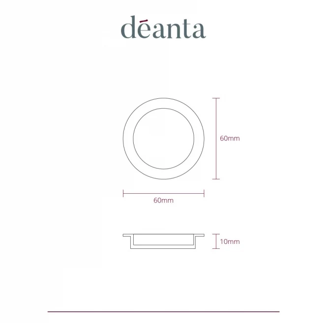 Deanta Pocket Door Round Handle - Image 2