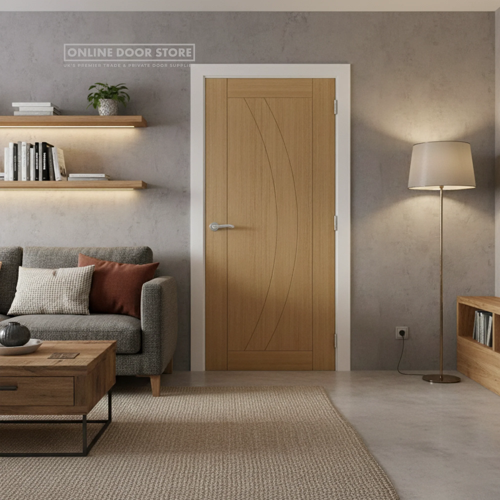 Deanta Ravello Pre-Finished Oak Internal FD30 Fire Door - Image 2