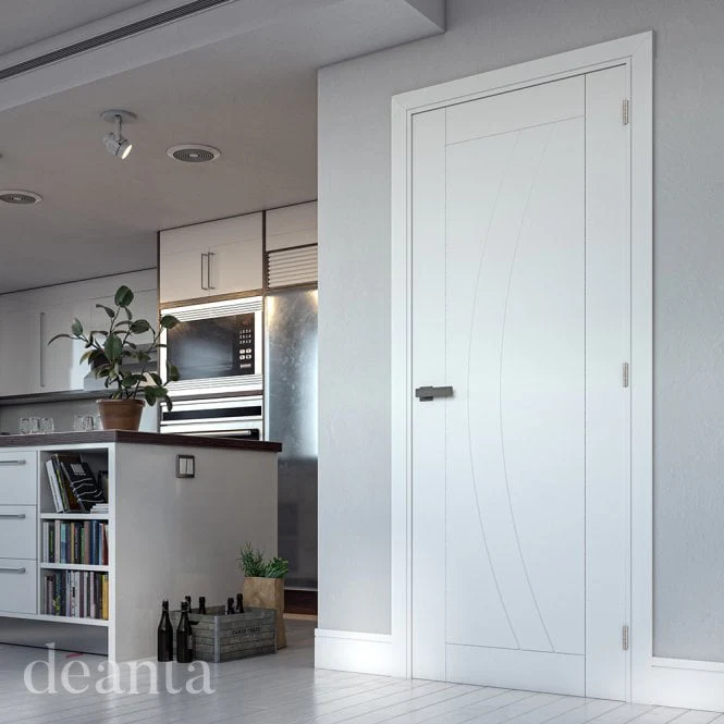 Deanta Ravello White Primed Internal Door - Image 3