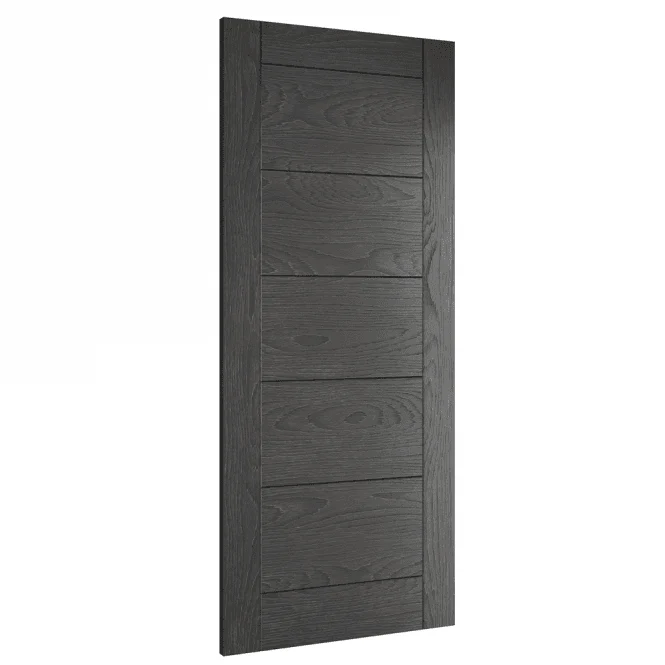 Deanta Seville Pre-Finished Brushed Black Oak Internal FD30 Fire Door - Image 4