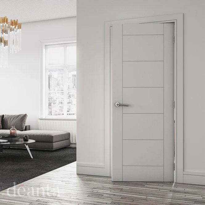 Deanta Seville White Primed Internal Door - Image 3