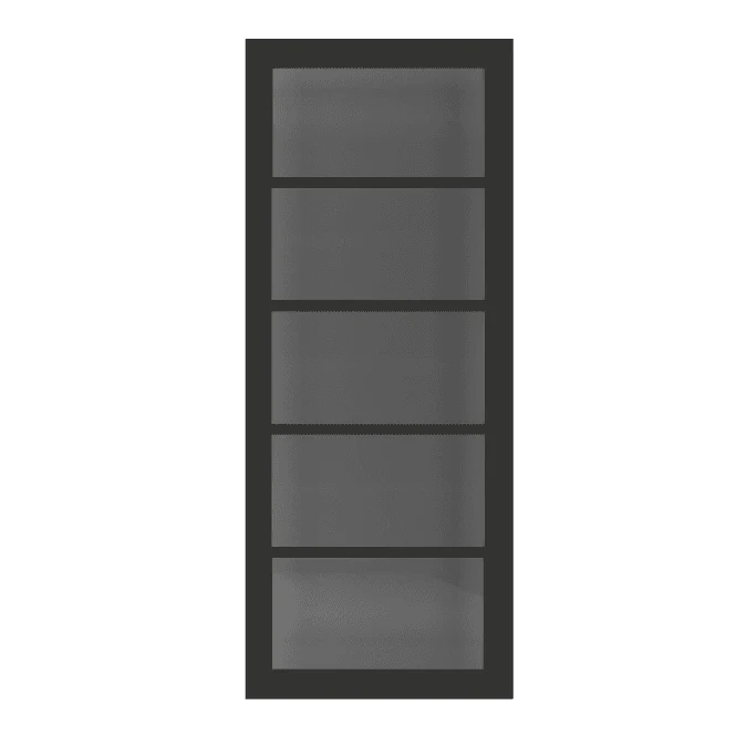 Deanta Shoreditch Pre-Finished Black Tinted Internal Glazed Door