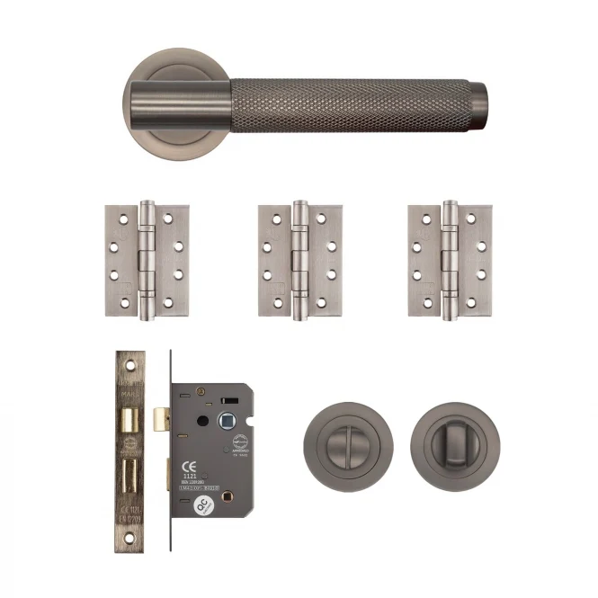 Deanta Sparta Bathroom Kit Matt Satin Black Nickel - FD30
