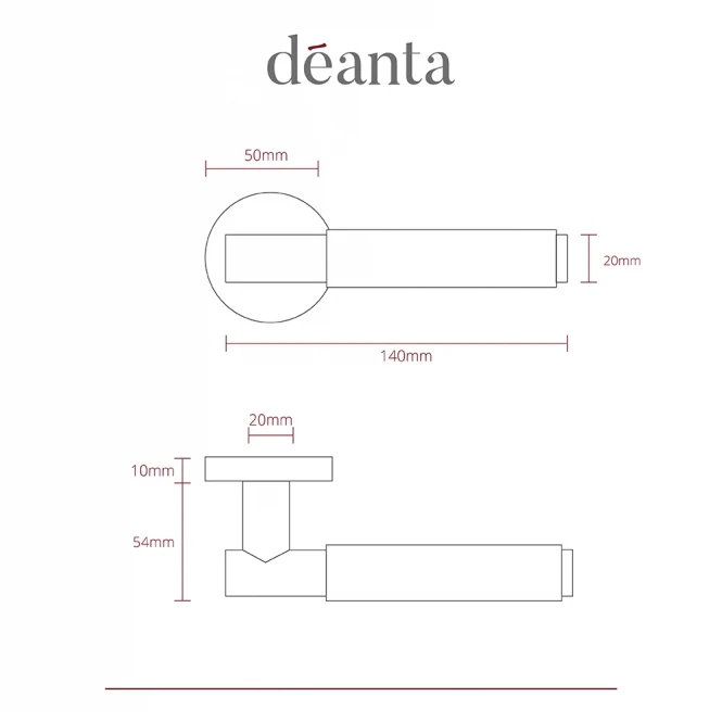 Deanta Sparta Handle Matt Black Finish - Image 2
