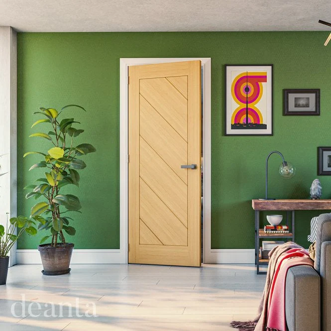 Deanta Torino Pre-Finished Oak Internal Door - Image 3