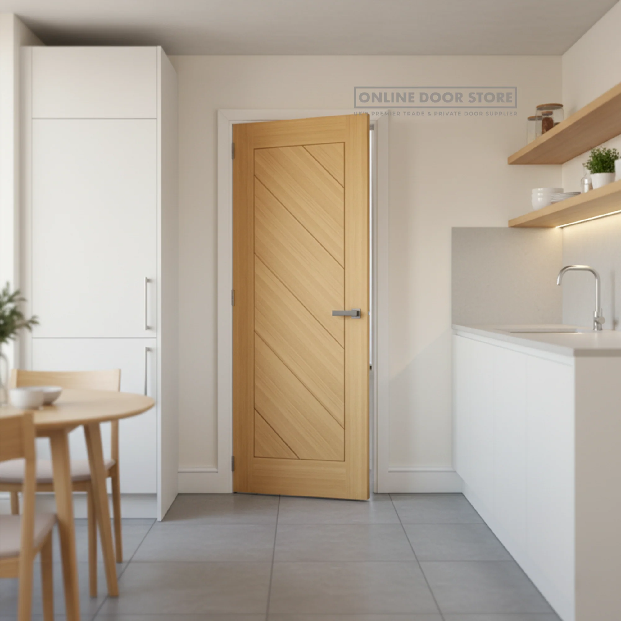 Deanta Torino Pre-Finished Oak Internal FD30 Fire Door - Image 2