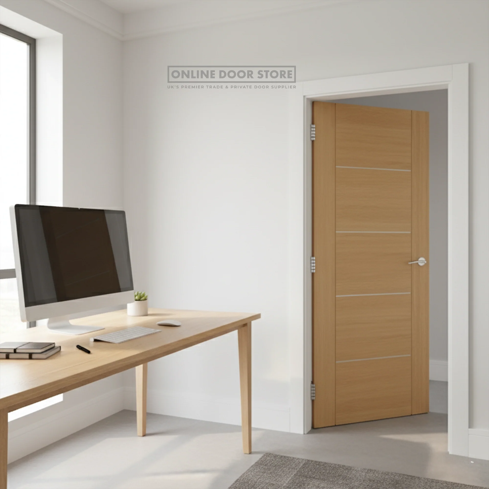 Deanta Valencia Prefinished Oak Internal Door - Image 2