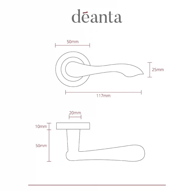 Deanta Veritas Polished Chrome Handle - Image 2