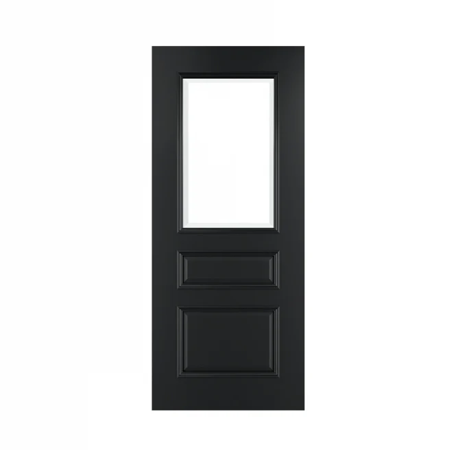 Deanta Windsor Black Prefinished FSC Internal Bevelled Glazed Door
