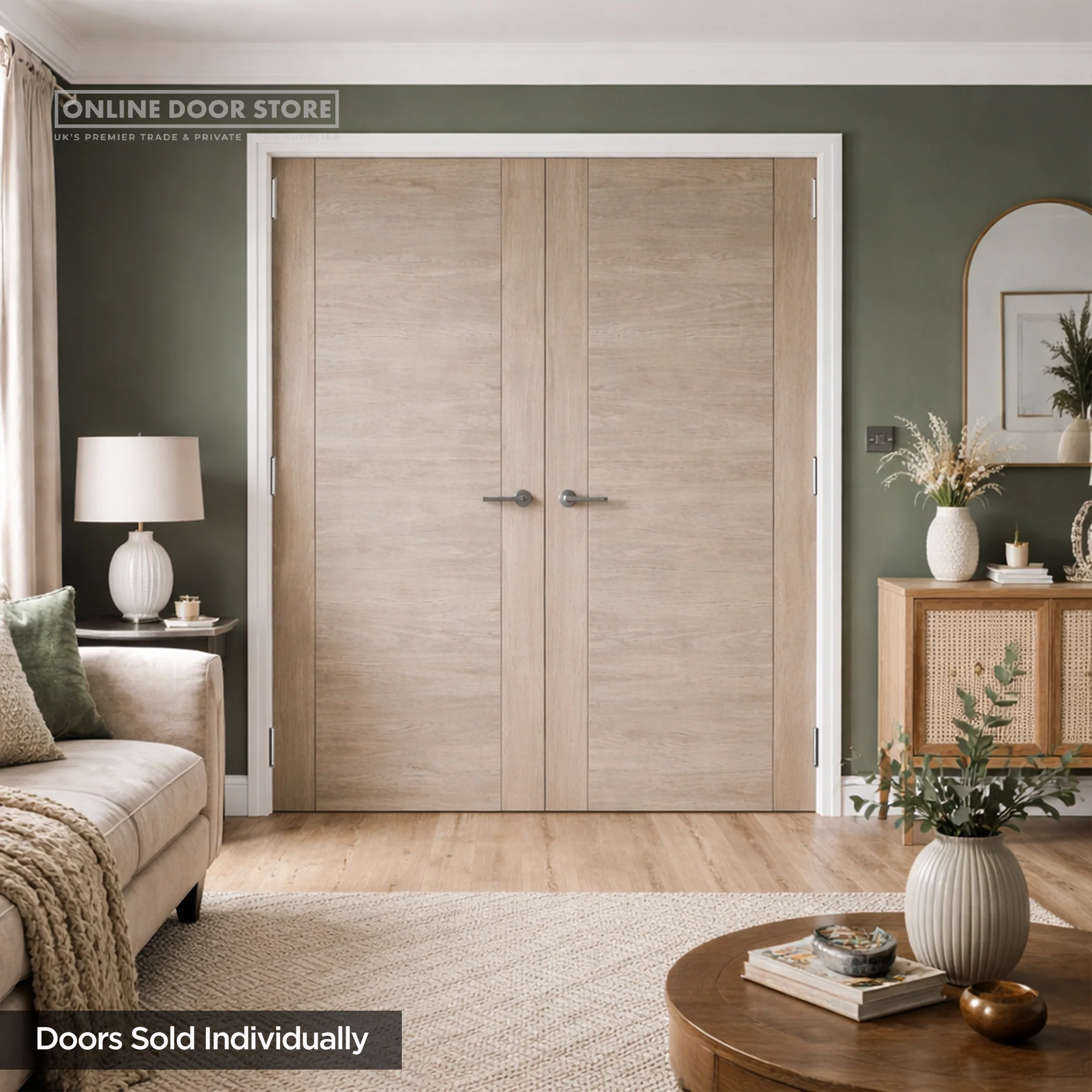 JB Kind Alabama Light Grey Laminated Internal FD 30 Fire Door - Image 3