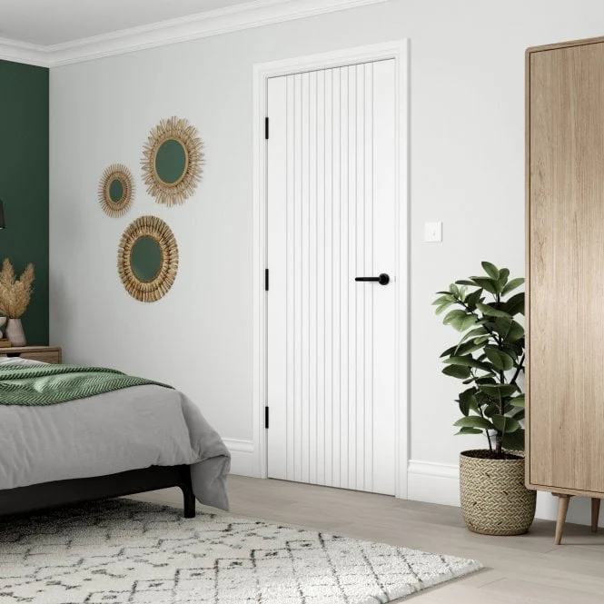 JB Kind Aria White Primed Internal FD30 Fire Door - Image 3