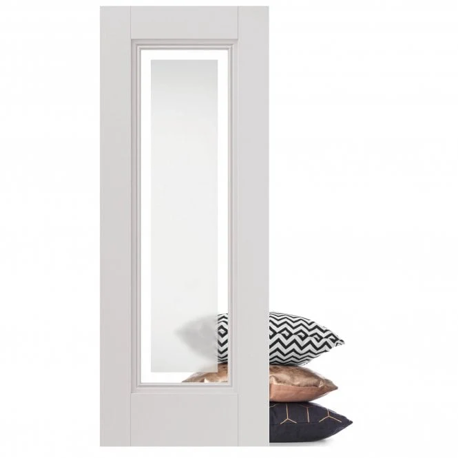 JB Kind Belton Etched Glazed White Primed Internal Door - Image 4