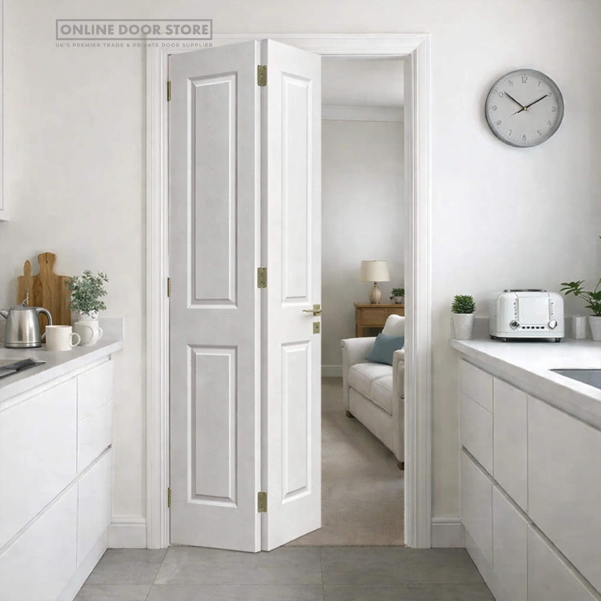 JB Kind Canterbury Grained Bi-fold Internal Doors - Image 2