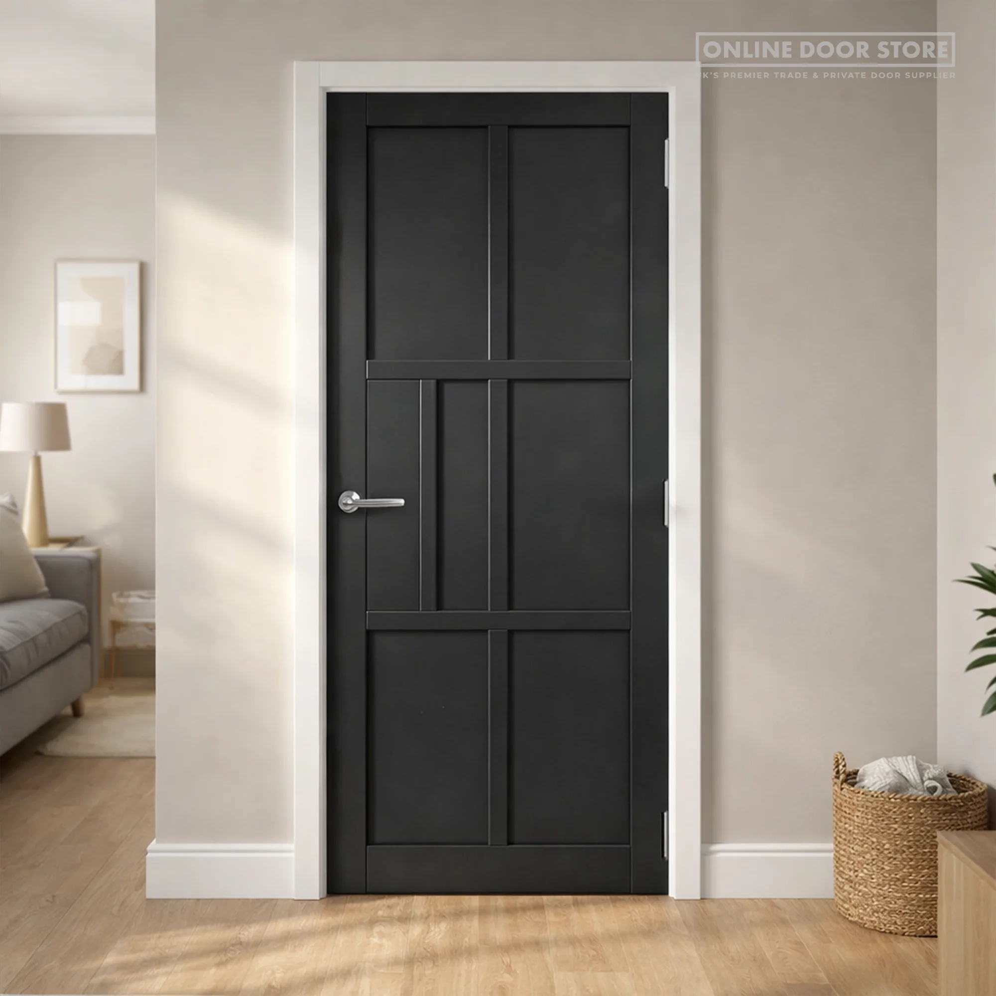 JB Kind Civic Black Internal Door - Image 2
