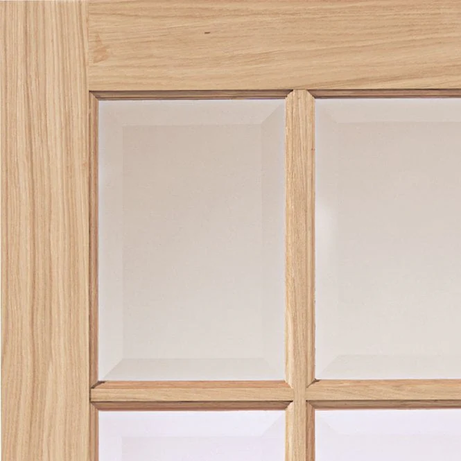 JB Kind Dove Oak Internal Glazed Door - Image 4