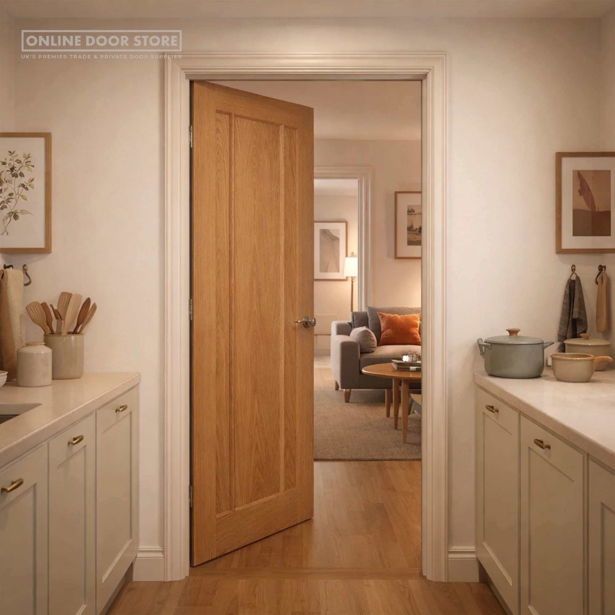 JB Kind Eden Oak Internal Door - Image 2