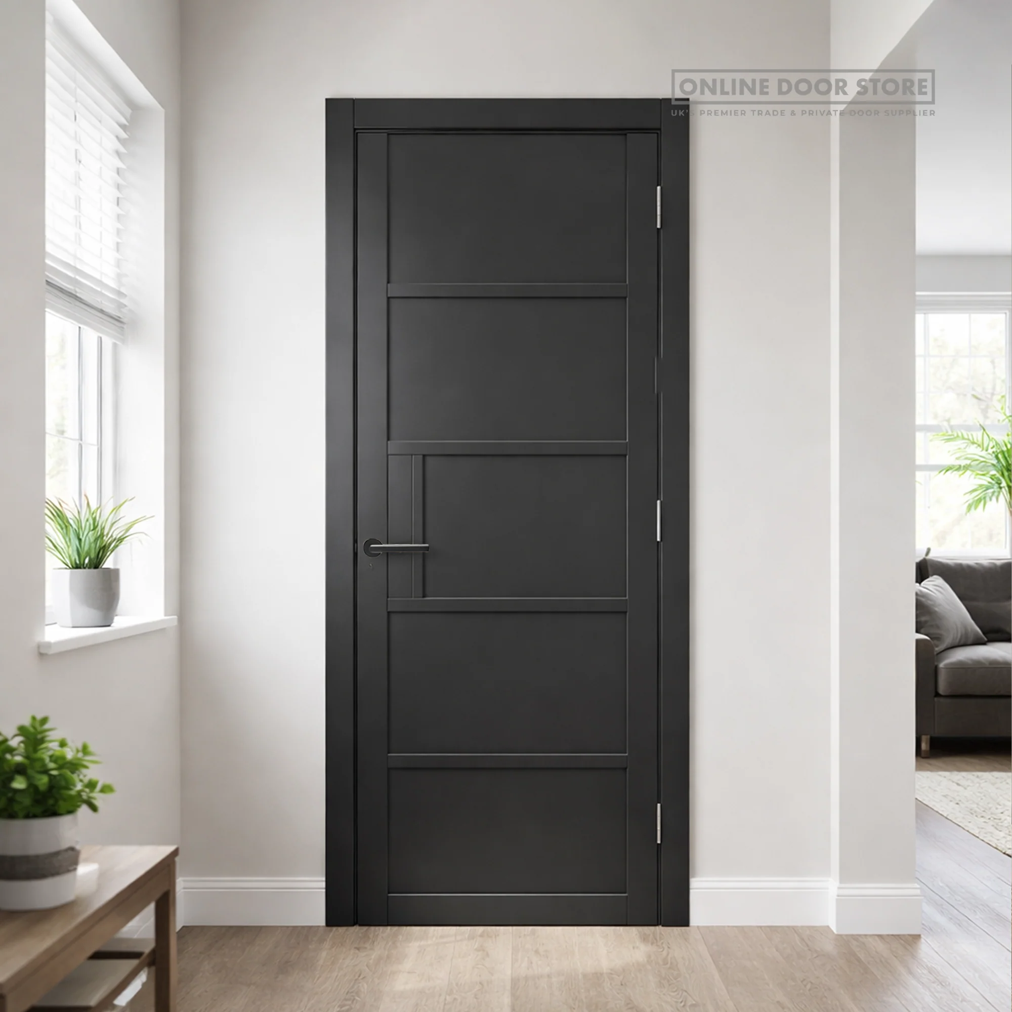 JB Kind Metro Black Internal Door - Image 2