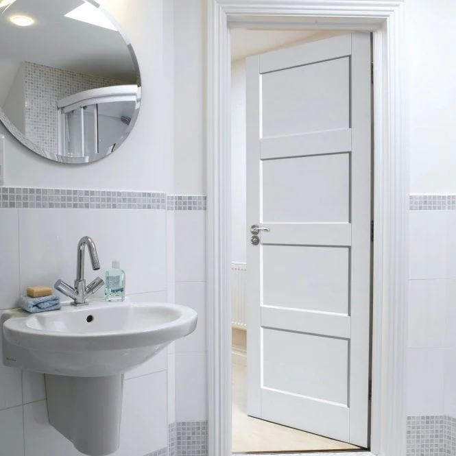 JB Kind Montserrat White Primed FD30 Fire Door - Image 2