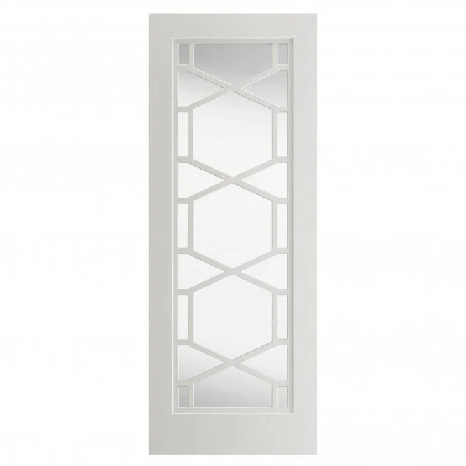 JB Kind Quartz White Clear Internal Glazed Door
