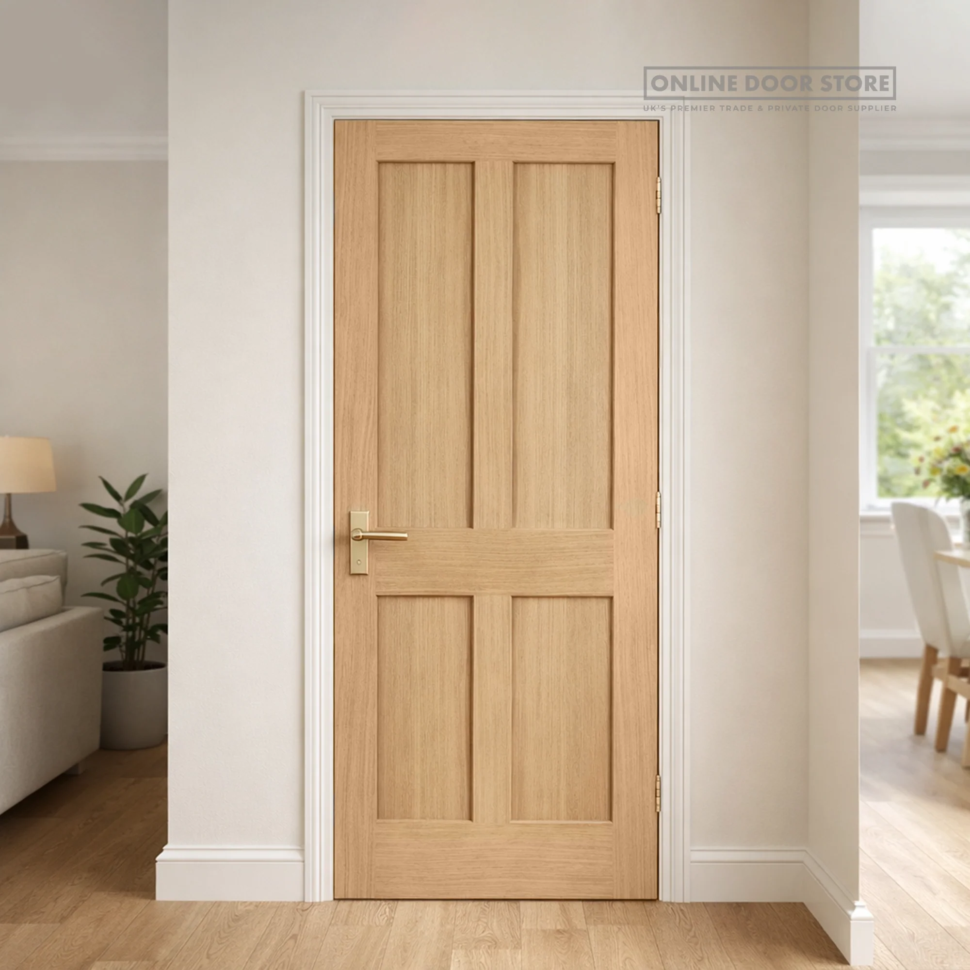 JB Kind Rushmore Oak Internal Door - Image 2