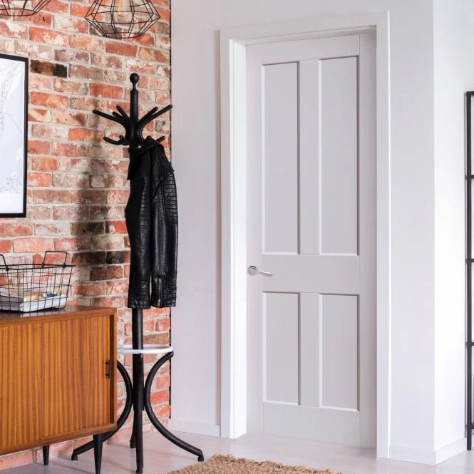JB Kind Rushmore White Primed FD30 Fire Door - Image 3