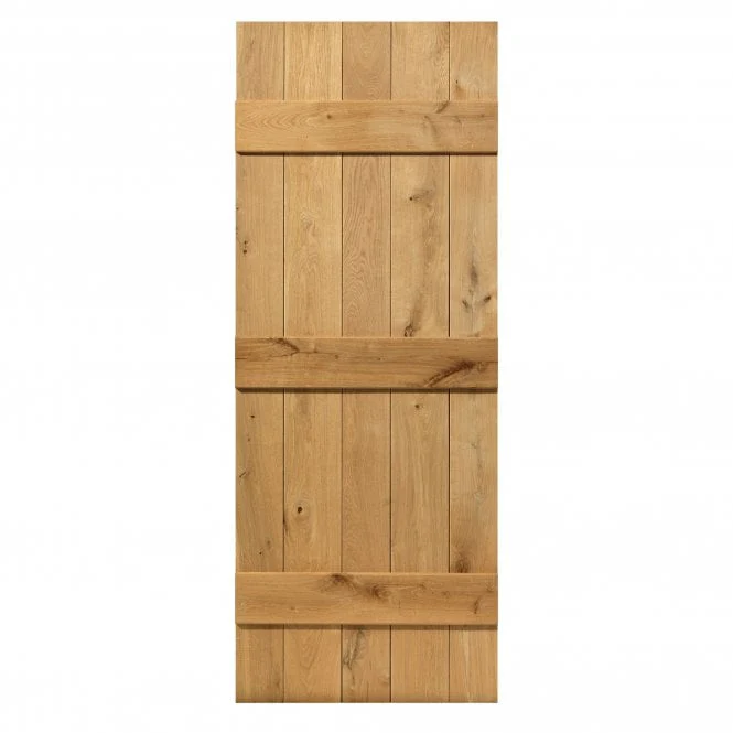 JB Kind Rustic Oak Ledged Internal Door - Image 5