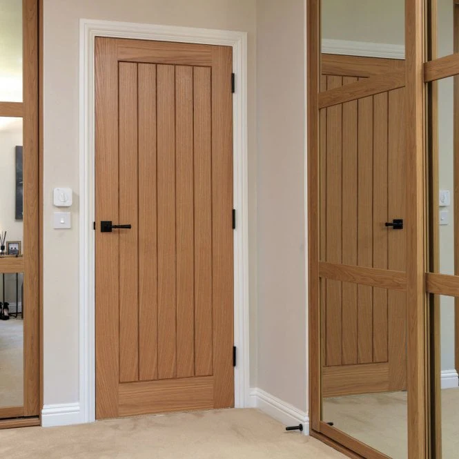 JB Kind Thames Oak Unfinished Internal FD30 Fire Door - Image 3