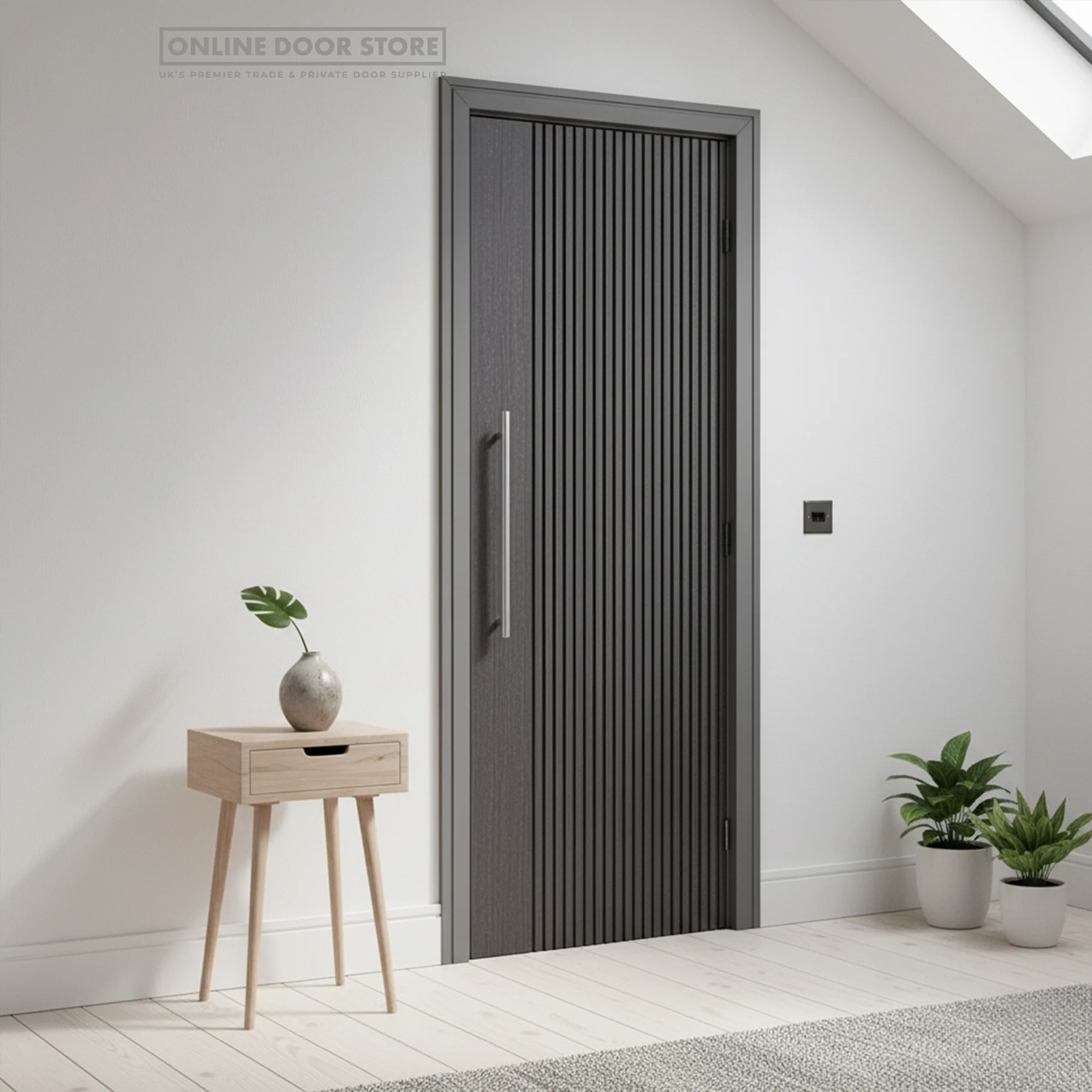 LPD Ash Grey Melbourne Solid Internal Door - Image 3