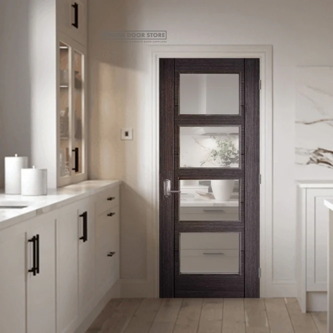 LPD Ash Grey Vancouver Internal Glazed Door 4L - Image 3