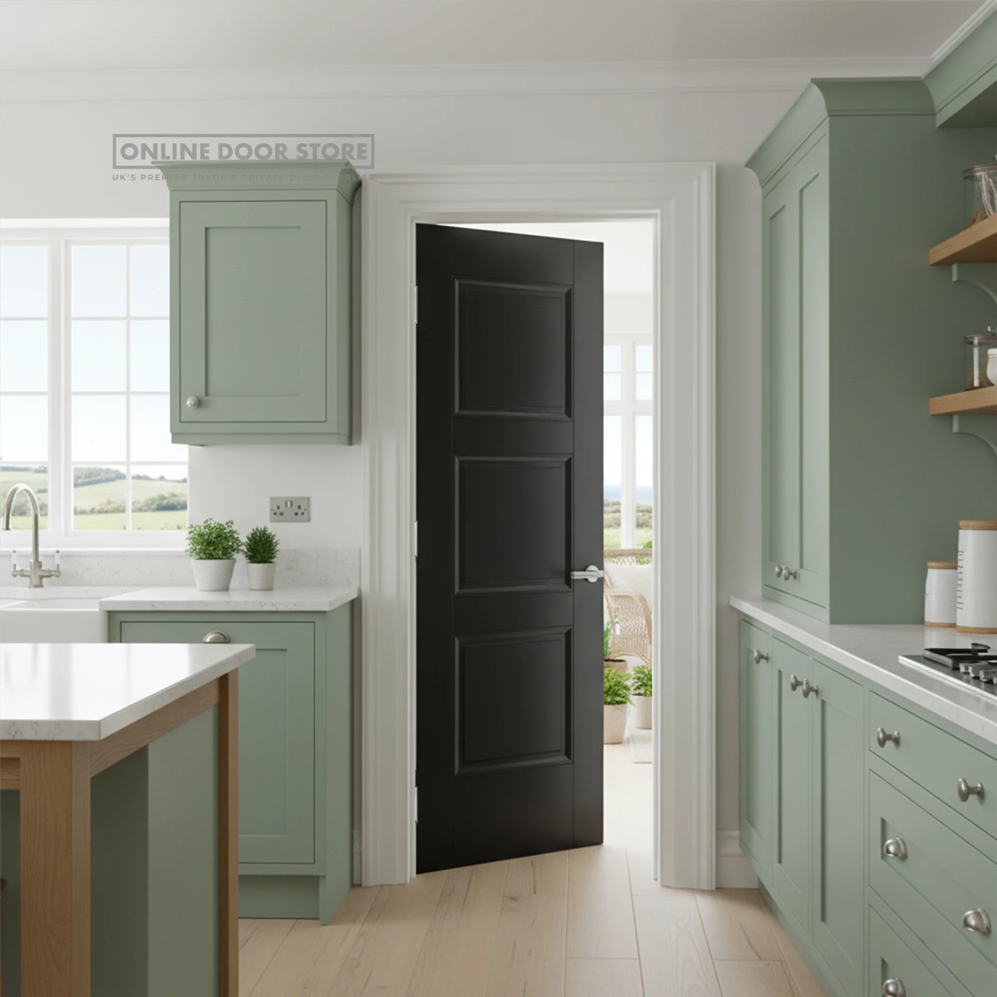 LPD Black Amsterdam Internal Door - Image 2