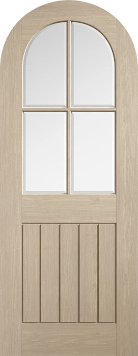 LPD Blonde Oak Mexicano Pre-finished Arched Internal Glazed Door